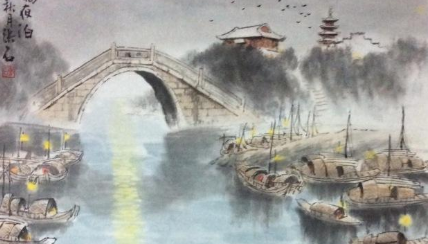唐诗之金陵夜泊赏析，该诗的作者描绘了什么景象？