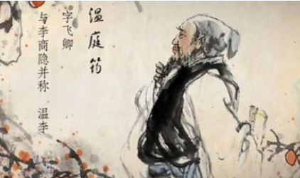 温庭筠《更漏子·背江楼》：全篇境界开阔，与闺情词不同